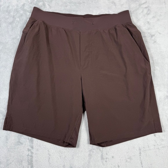 Lululemon Zeroed In Linerless Short 9" Brown Running shorts Men's size L - Picture 1 of 9